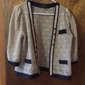 Quarter sleeve lace shrug